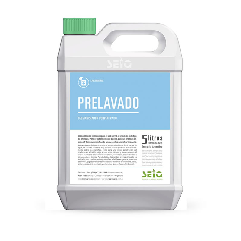 Prelavado Quitamanchas Concentrado seiq 5 L
